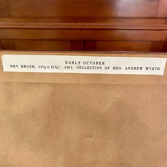 Framed Andrew Wyeth Print “Early October” - Picture 7 of 8